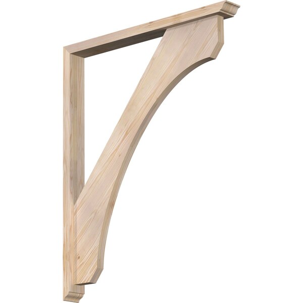 Ekena Millwork Legacy Traditional Smooth Bracket w/ Offset Brace, Douglas Fir, 3 1/2"W x 34"D x 42"H BKT0402X34X42LEC01SDF - main